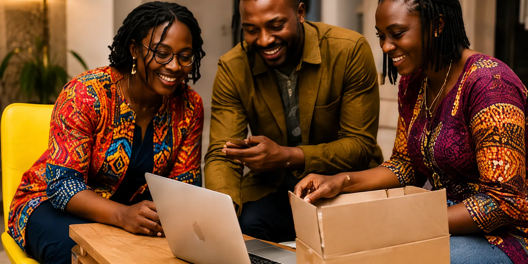 Afrosmartshop Team und Verkäufer