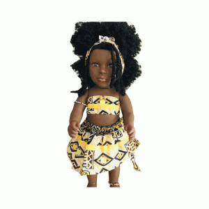 Jengue Doll in Pagne Mosaique