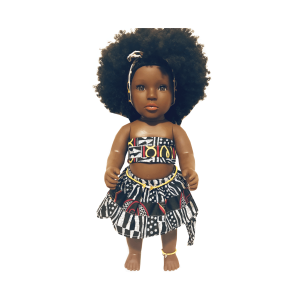 Jengue Doll en Pagne Toghu-Ndouop