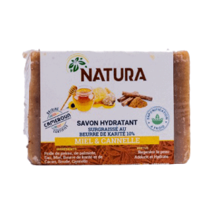 Natura moisturizing soap made from honey and cinnamon
