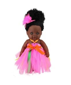 Amang Afro Babypuppe in Pink