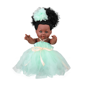 Eding Afro baby doll in "Mint Princess"