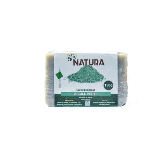 Natura cleansing soap with green clay