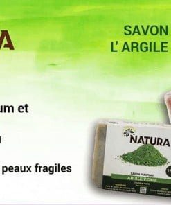 Alternative view of Natura cleansing soap with green clay