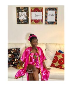 Alternative view of Peignoir de Luxe & Nuisette Wax Satin «Maroua»