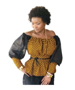 Alternative view of Top Mali style Écaille
