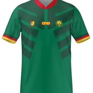 Official Cameroon FECAFOOT Green Fan Wear Jersey Junior